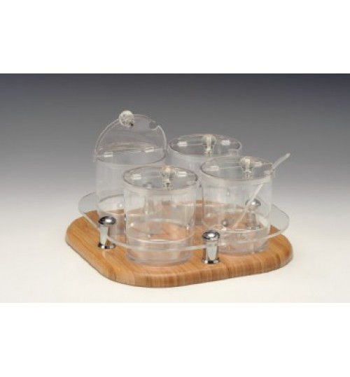 POLİKARBONAT SOSLUK REÇELLİK BAHARATLIK STANDI 30 X 30 X H:17 Cm
